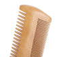 2PCS Double Sided Wooden Beard Comb for Beard Hair Portable Men Mustache Comb for Home Travel