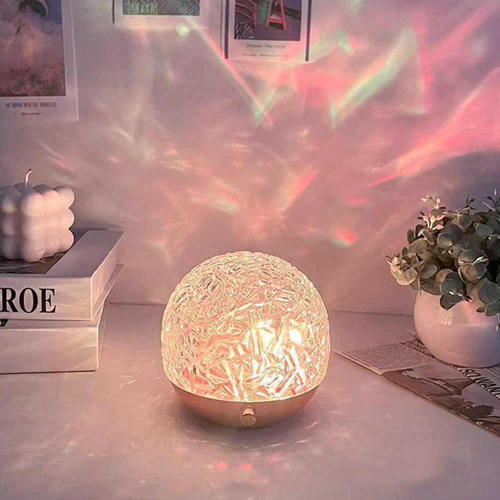 16 Color Rechargeable RGB Water Ripple Mood Lamp with Touch Dimming