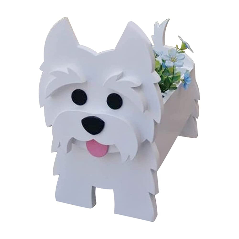 Animal Shaped Dog Flower Pot-West Highland White Terrier