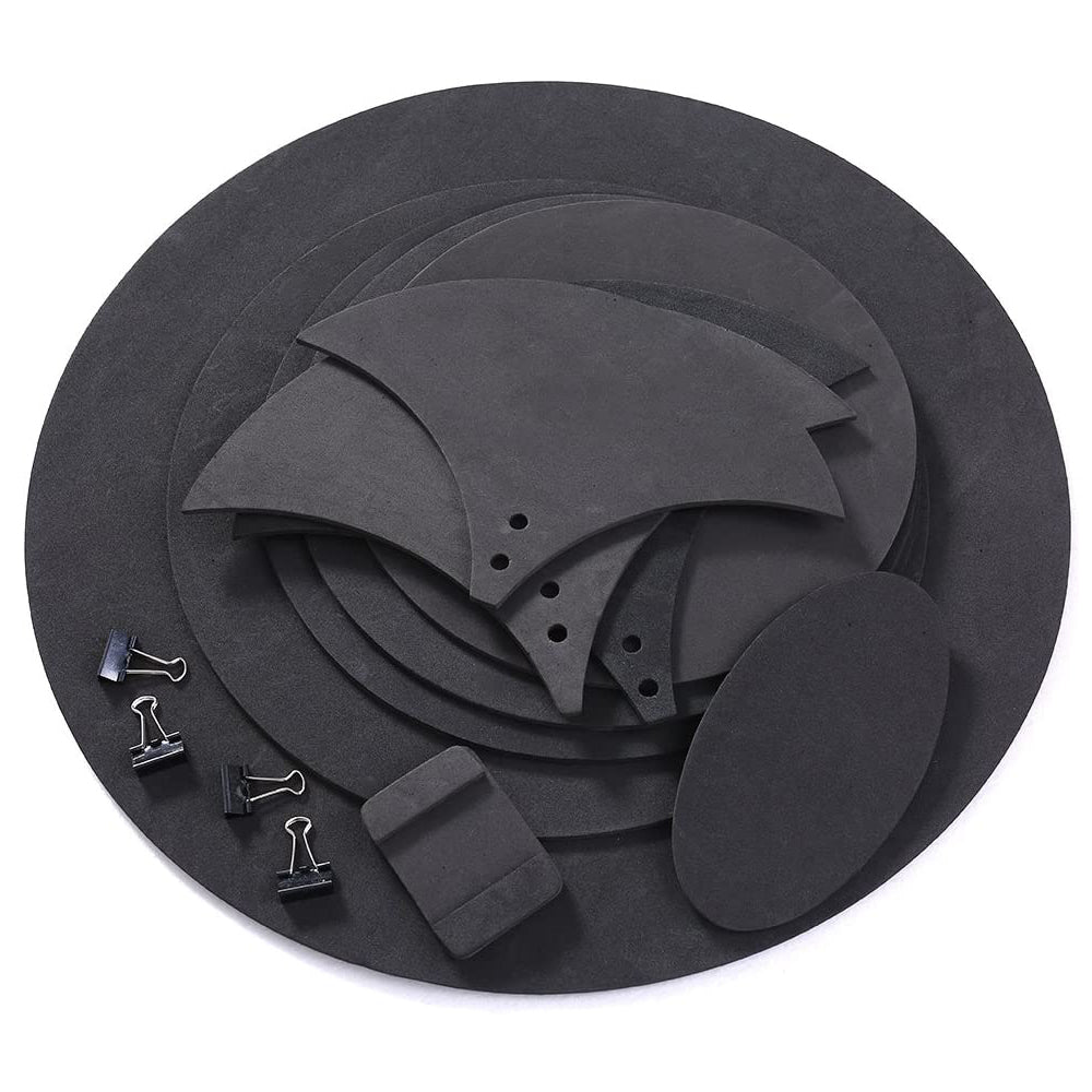 10Pcs Drum Mute Pads Silencer Drumming Practice Rubber Foam Pad Silencer Rubber Kit
