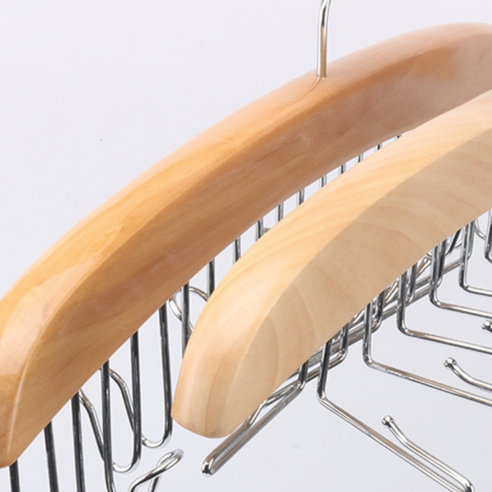 Tie Belt Scarf 24 Hooks Hanger Rack Clip Organiser Holder Storage