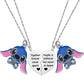 Stitch Inspire Friendship Matching Heart Necklaces
