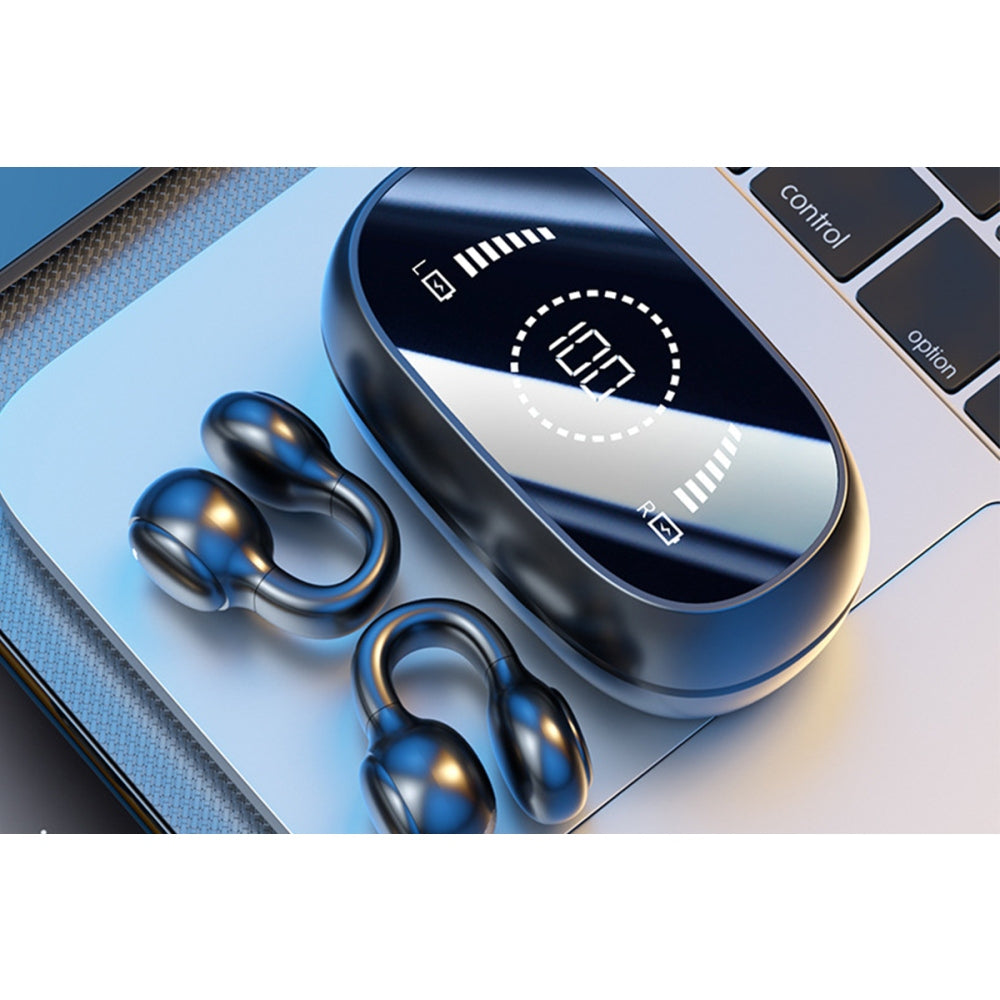 Open Ear Earbuds Bluetooth Wireless Headphones Earclip Design Touch Control Headset
