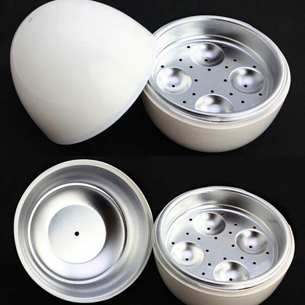 2Pcs 4 Eggs Breakfast Boiler Kitchen Cooker for Microwave
