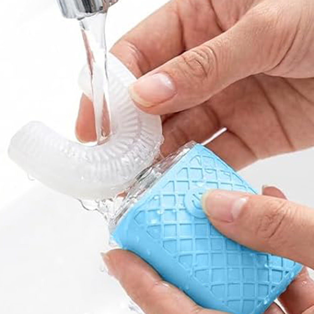U Shaped Electric Toothbrush 6 Modes Whole Mouth Brush for Adults