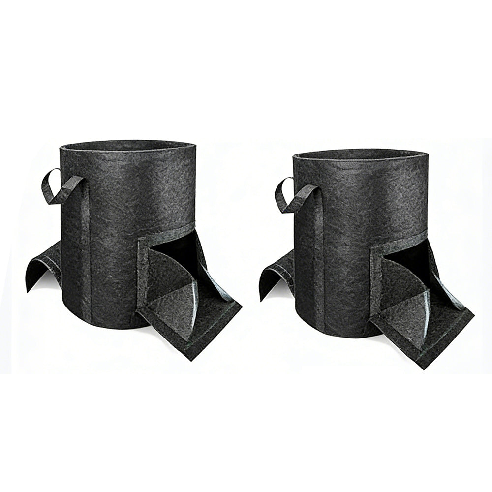 2X15 Gallon Potato Grow Bags Fabric Planter Pot with Handle