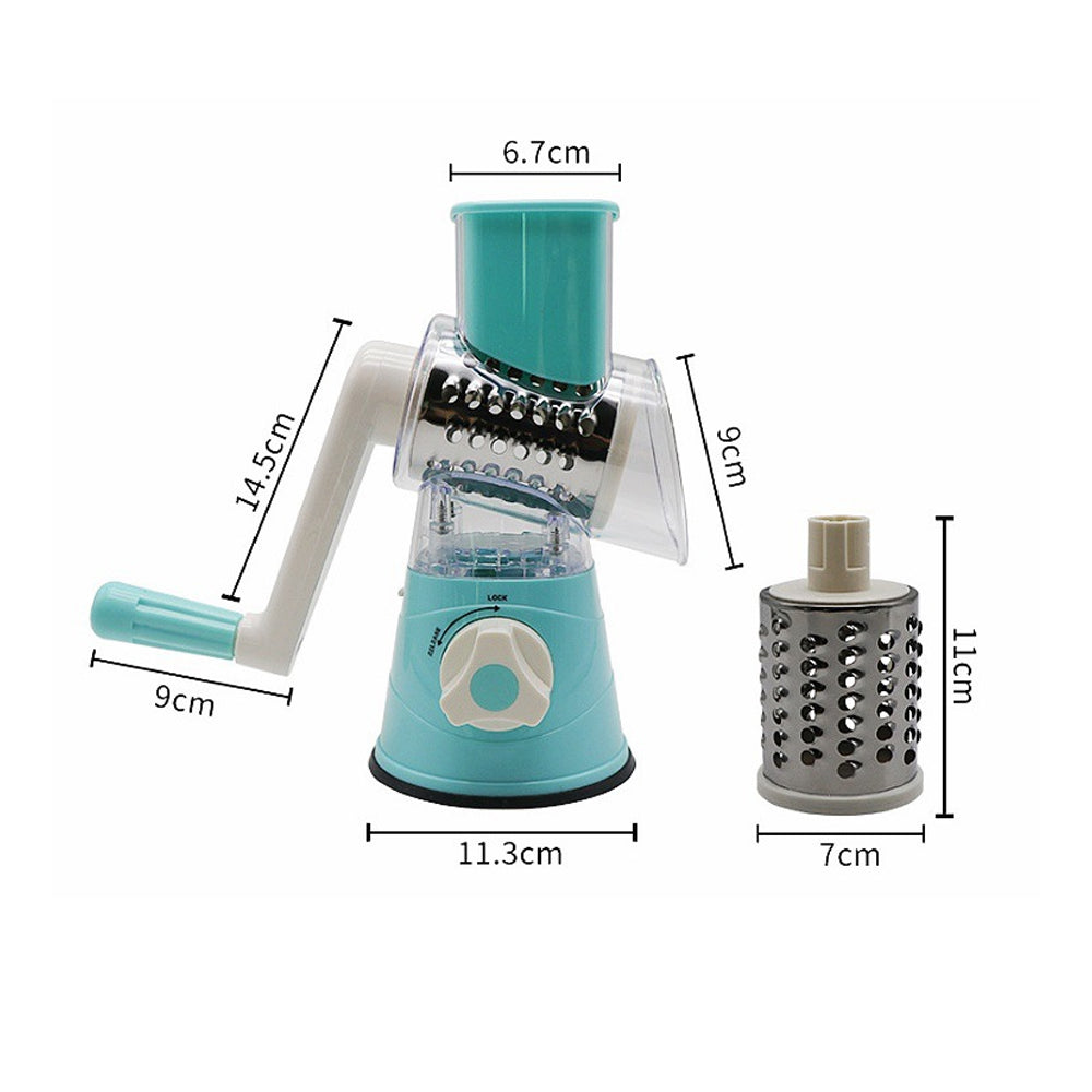 Kitchen Vegetable Food Manual Rotary Chopper Slicer