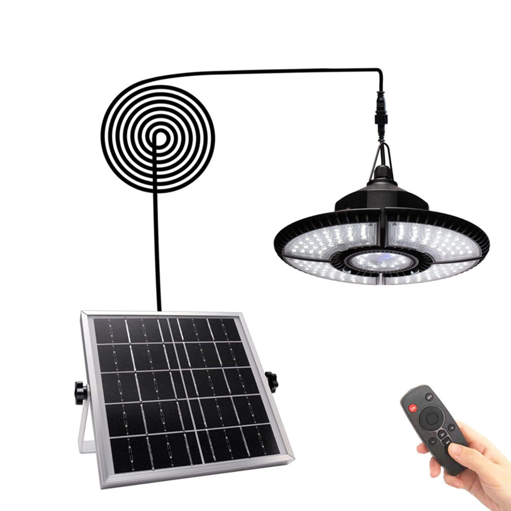 136 LED Outdoor Solar Ceiling Pendant