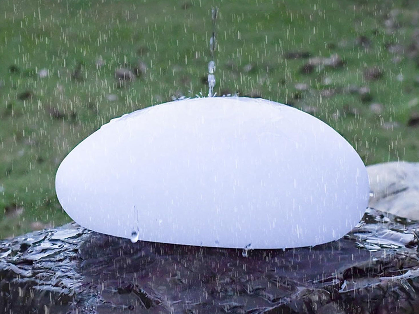 Solar Garden Lights Outdoor Glow Pebble Stone Shape Lamp Landscape Night Lights