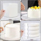 6Pcs Acrylic Cake Scraper Contour Decorating Tools with Hole