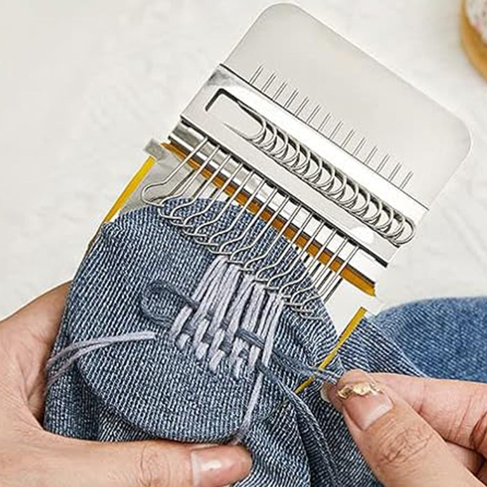 Mini Loom DIY Weaving Repair Tool Kit Clothes Sewing Supplies Weaving Frame