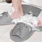 Shower Foot Scrubber Mat Rabbit-Shaped Silicone Foot Scrubber Pad