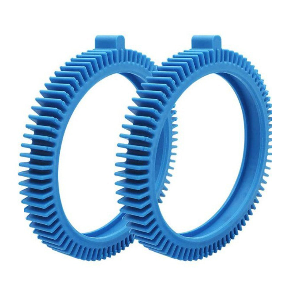 2 Pack Blue Front Tire Kit for Poolvergnuegen Replacement Pool Tires for Hayward Phoenix