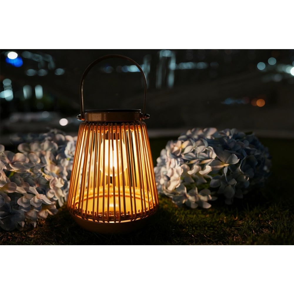 Solar Lanterns Outdoor Waterproof Hanging Hand-Woven Lanterns for Outside Garden Yard