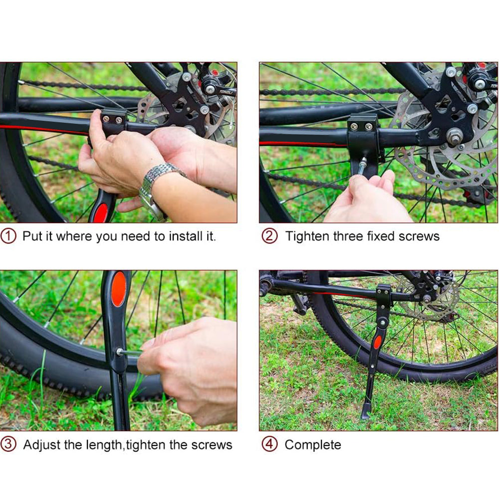 Adjustable Rear Bike Kick Stand