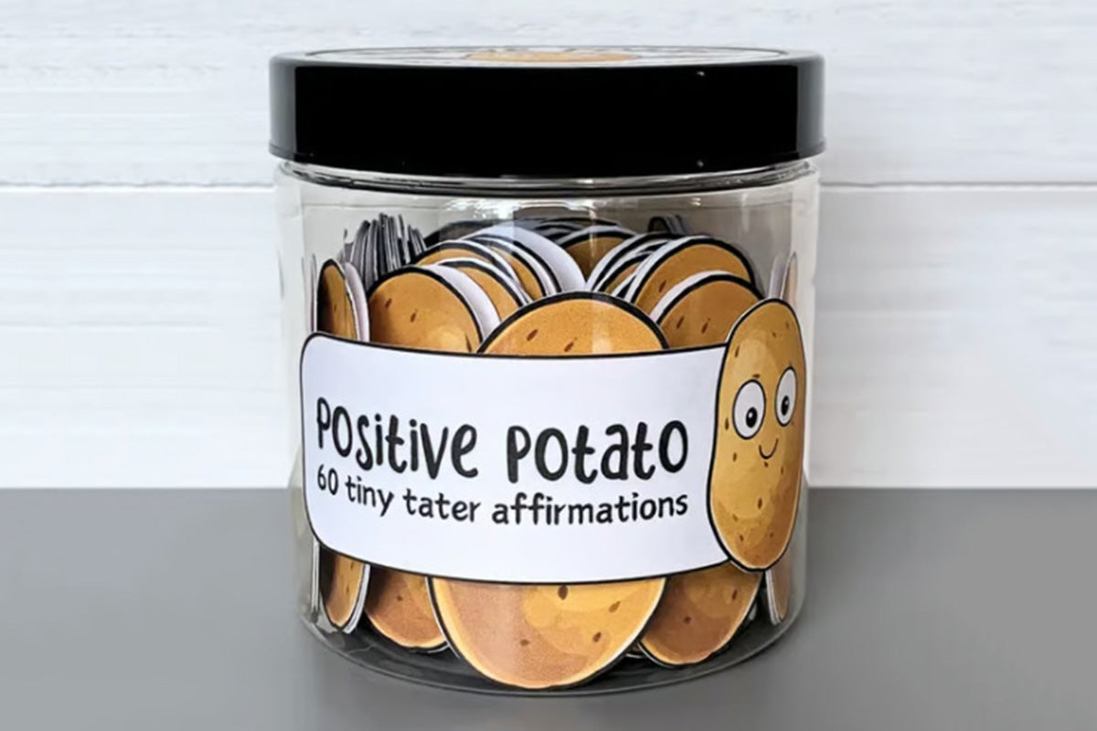 60PCS Positive Pickles Affirmation Cards Jar Motivational Gift for Women and Teens