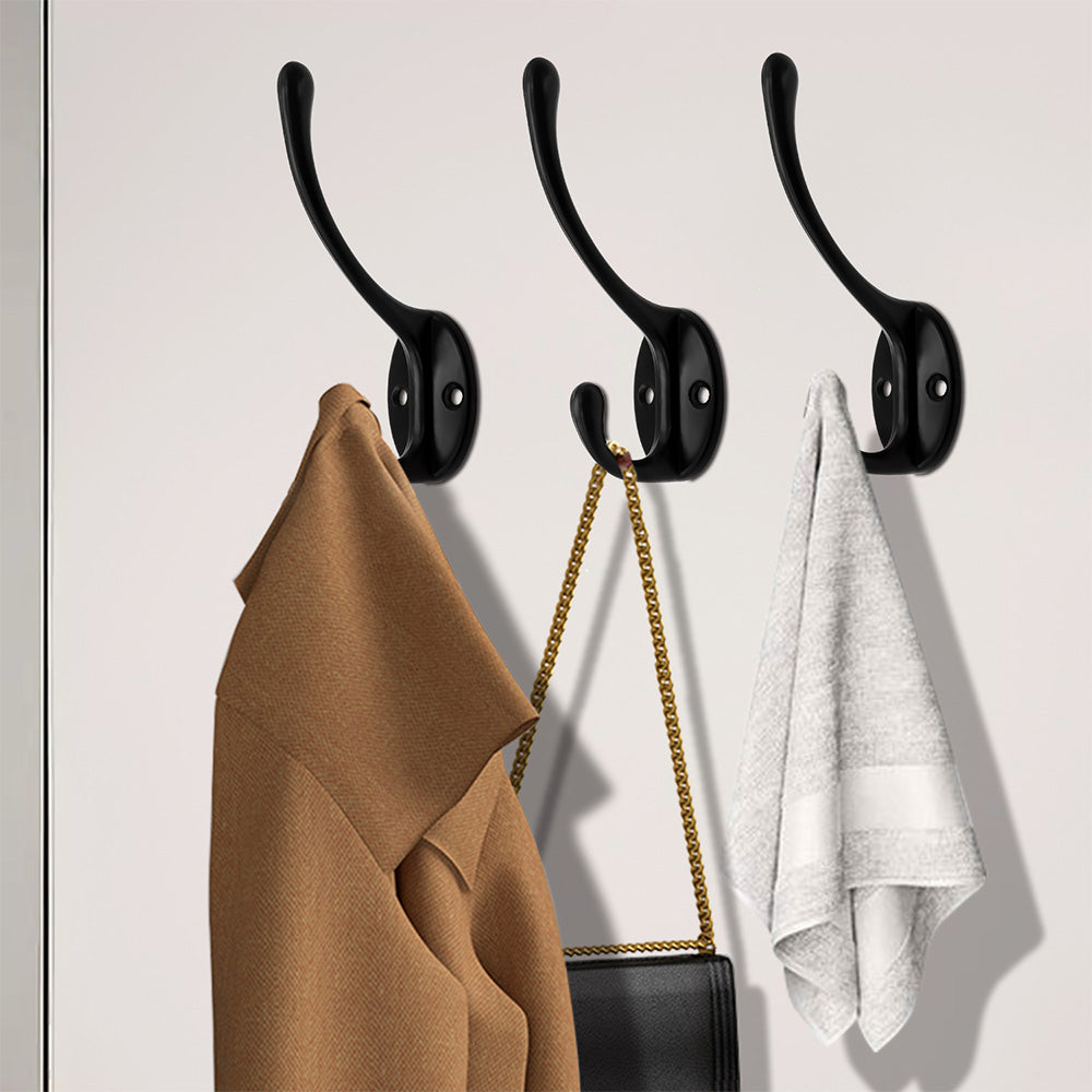 10Pcs Coat Hooks Wall Hooks Mounted Farmhouse Coat Hangers for Bags Caps Keys