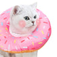 Cat Cone Soft Collar Adjustable Kitten Recovery Cones Cat Donut Collar-Pink