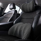 Set of Car Seat Memory Foam Lumbar Back Support and Neck Pillow