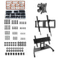 92PCS Universal TV Mount Screw Kit M4 M5 M6 M8 with Spacers Washers Storage Box