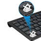 2.4G Ultra-Thin Rechargeable Bluetooth Wireless Keyboard Compatible with Multi-Device
