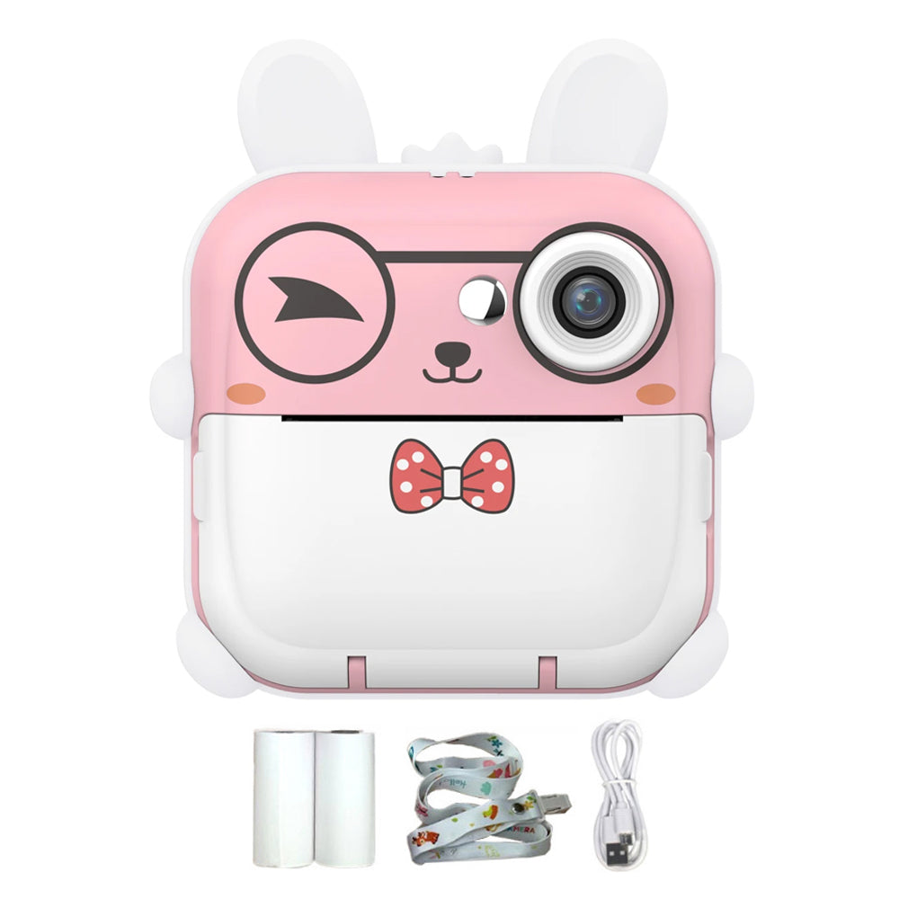 Kids Instant Print Camera with 2 Rolls Print Paper