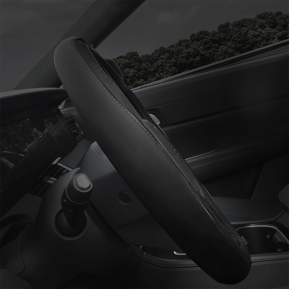Breathable Microfiber Leather Steering Wheel Cover