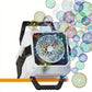 Bubble Machine Automatic Rotation and RGB Lights Bubble Maker for Parties Weddings