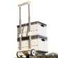 Folding Hand Truck Portable Dolly Cart Wheels with Elastic Rope for Travel Camping