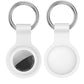 4Pcs Silicone AirTag Holder with Metal Carabiner Keychain