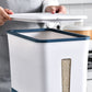 12KG Rice Dispenser Large Food Container Grain Storage Bin with Measuring Cup