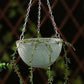 2Pcs Hanging Flower Basket with Drainage Holes and Chain