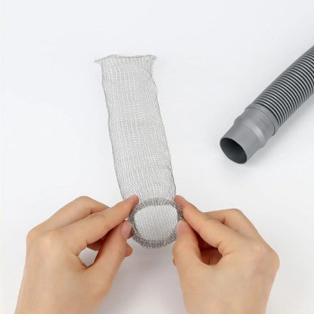 24Pcs Stainless Steel Washing Machine Drain Filter - Universal Drain Filter with Cable Ties