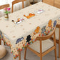 Cute Cat Tablecloth Dining Table Cover Polyester Tablecover