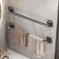 2Pcs 60cm Self-Adhesive Towel Holder Hand Towel Rack No Drilling Robe Hooks Towel Rail