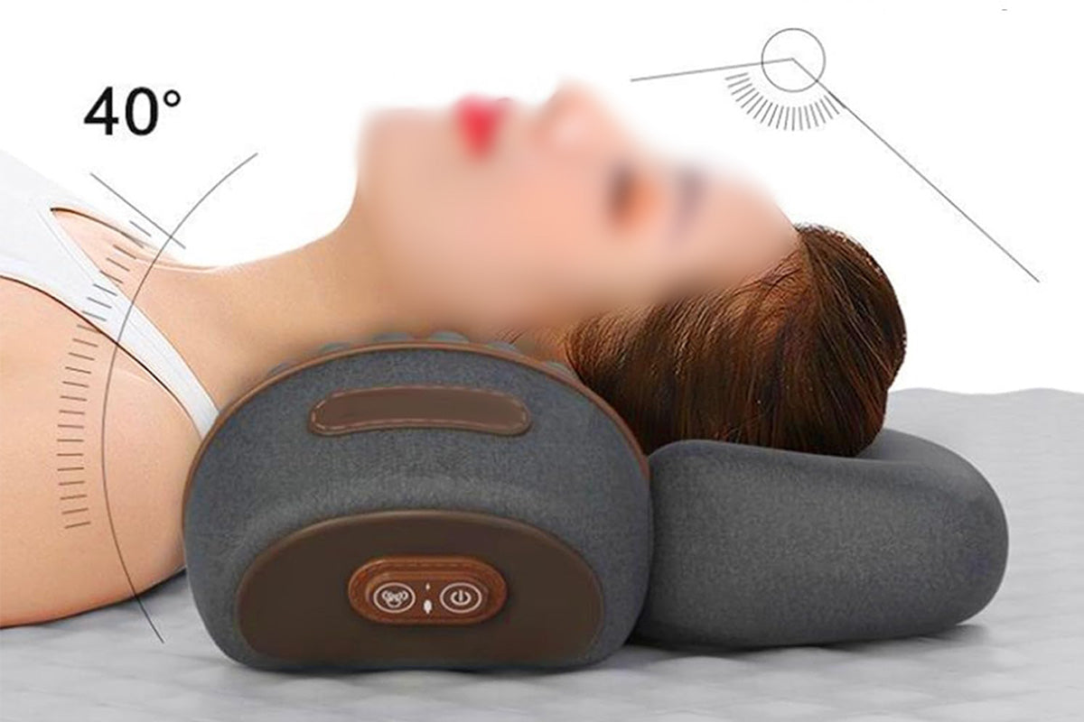 3-in-1 Neck Massager Pillow for Shoulder Deep Tissue with Heating and Traction Function