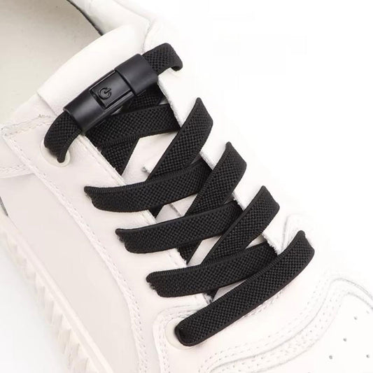 2 Pairs Elastic Shoe Laces No Tie Shoelaces Hook Lock Elastic Flat Shoelaces Sneakers