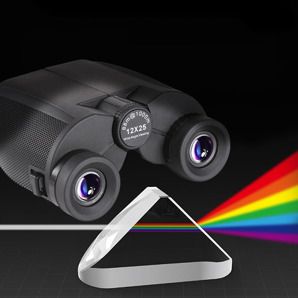 12x25 Compact Binoculars for Bird Watching Waterproof BAK4 Prism