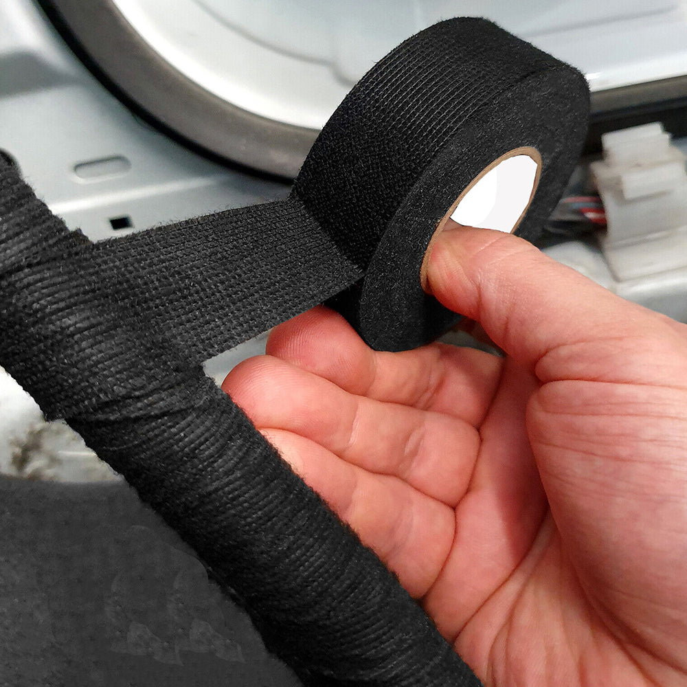 12 Rolls of Car Automotive Wiring Harness Fluff Tape for Noise Reduction