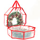 76CM Christmas Door Wreath Decoration Storage Bag Clear Xmas Bag For Garland