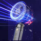 Handheld Fan With LED Display Foldable Hanging Neck Fan Rechargeable Portable Fan