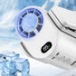 Waist Fan with Ice Cooling Compress 5-Speed or Stepless Adjustable Wireless Clip-On Fan Ice-Cold Fan