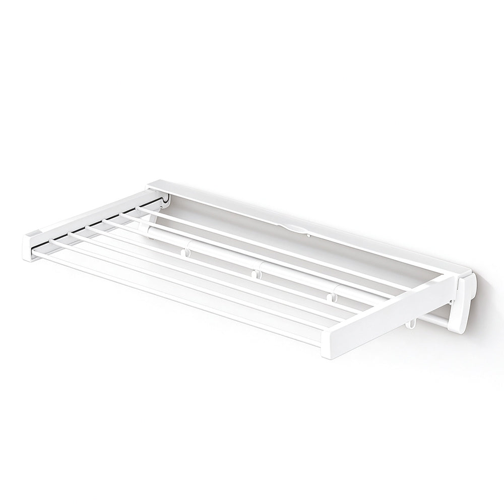 Foldable Wall Mounted Aluminum Clothes Drying Rack with Seven Rods