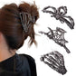 3 PCS Halloween Hair Claws Unique Bat Spider Skull Hair Clips for Women