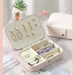 Portable Jewelry Case Travel Jewelry Box with Button