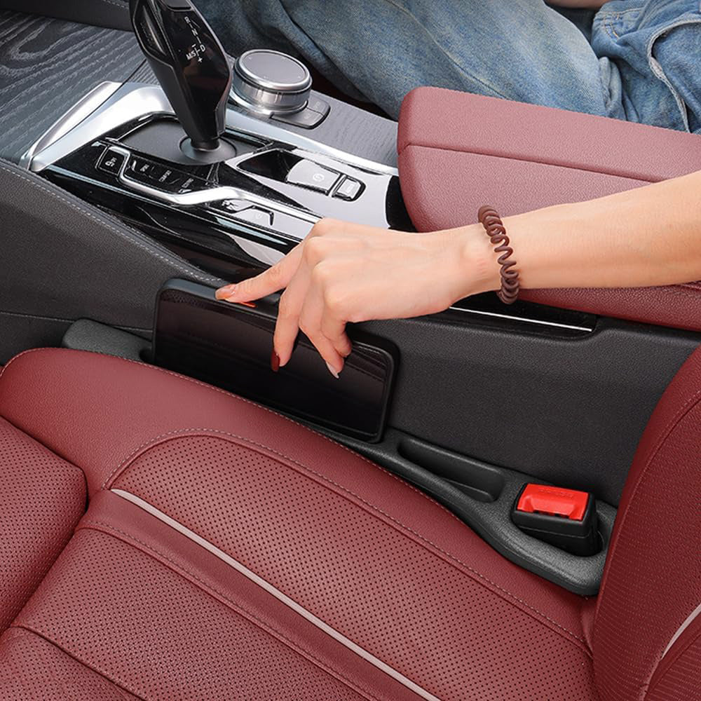 Universal 2PCS Seat Gap Filler Organizer With Storage Slot For SUV Truck Accessories