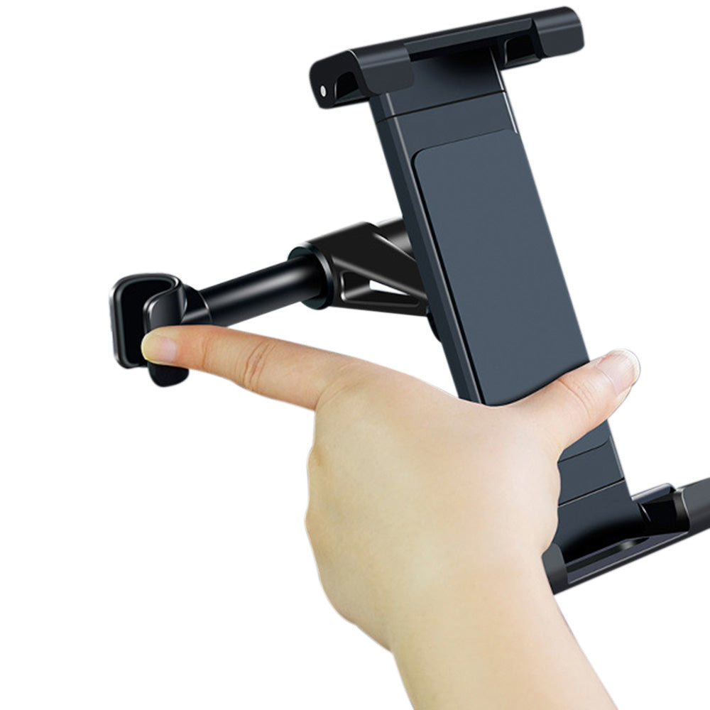 Universal Car Headrest Tablet and Smartphone Holder with 360-Degree Rotation