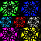 Solar Garden Lights with Warm White and Colorful Modes 4-Pack for Outdoor Lighting