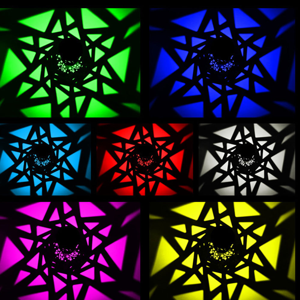 Solar Garden Lights with Warm White and Colorful Modes 4-Pack for Outdoor Lighting