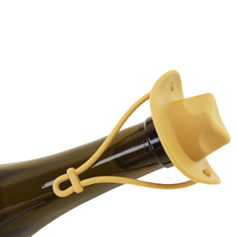 Western Cowboy Hat Silicone Wine Bottle Stopper Champagne Sealer
